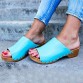 Plus Size Women Casual Retro Clogs Comfy Opened Toe Slippers